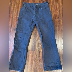 Men’s Carbon Dark Gray lightly striped Pants. Size 32x30